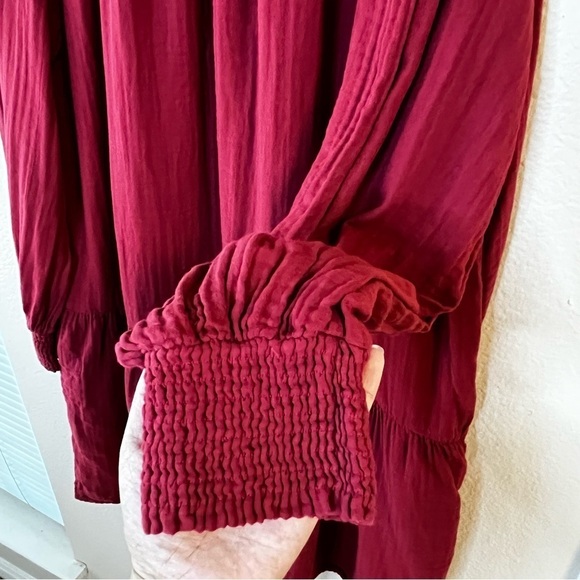 VELVET By Graham & Spencer, Viviana Cotton Gauze Dress, Long Sleeve, Size XL - Picture 4 of 11